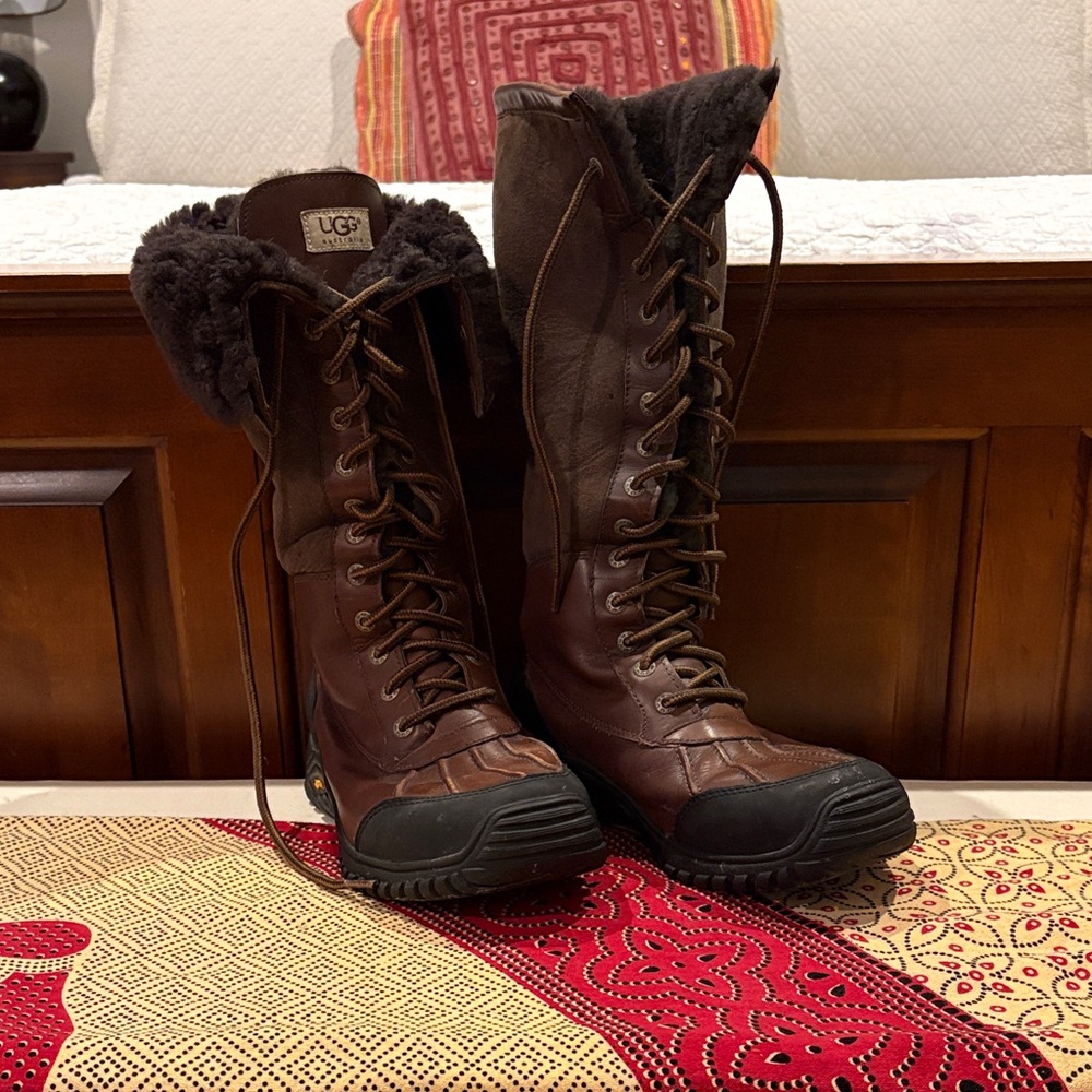 SALE - UGG Adirondack Women's Dark Brown and Black Winter Waterproof Boots